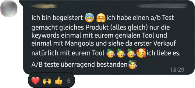 Testimonial: Weiteres positives Nutzerfeedback